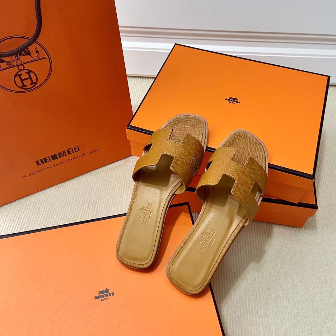 에르메스 올수공 오란 슬리퍼 샌들 앱송 38